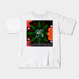 Glitchy Farms green #2 Kids T-Shirt